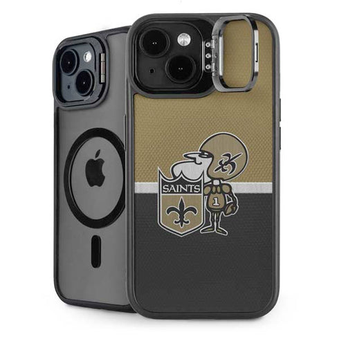 NFL New Orleans Saints Vintage iPhone 15 Kickstand Case